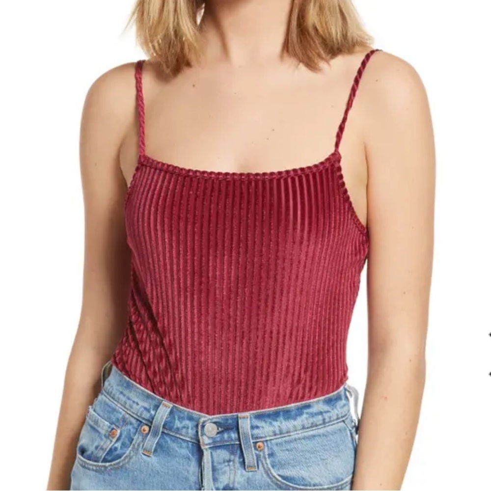 NWT LA LA LAND CREATIVE CO VELVET BODYSUIT